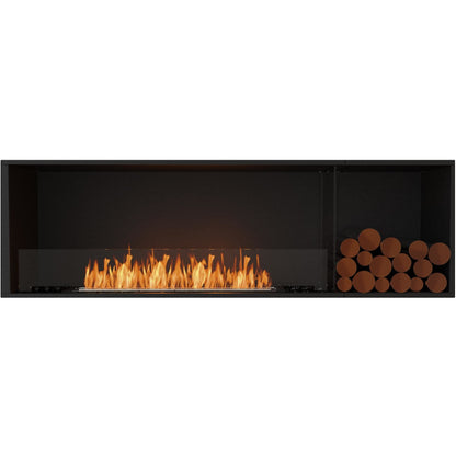 EcoSmart Flex 68SS.BXR; best flueless bio ethanol fireplace in black. 76 inches wall fireplace with decorative box for sale