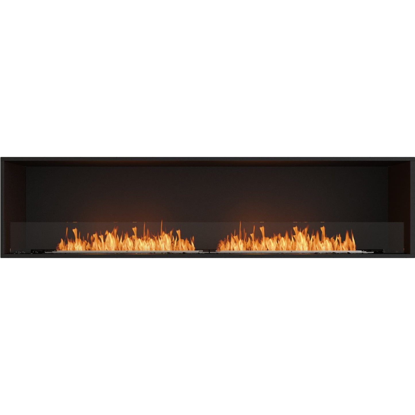 EcoSmart Flex 86ss; best modern, bio ethanol fireplace in black - 94.1 inches long wall fireplace for sale