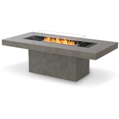 Ecosmart Fire Gin Dining Concrete Garden Fire Pit Table