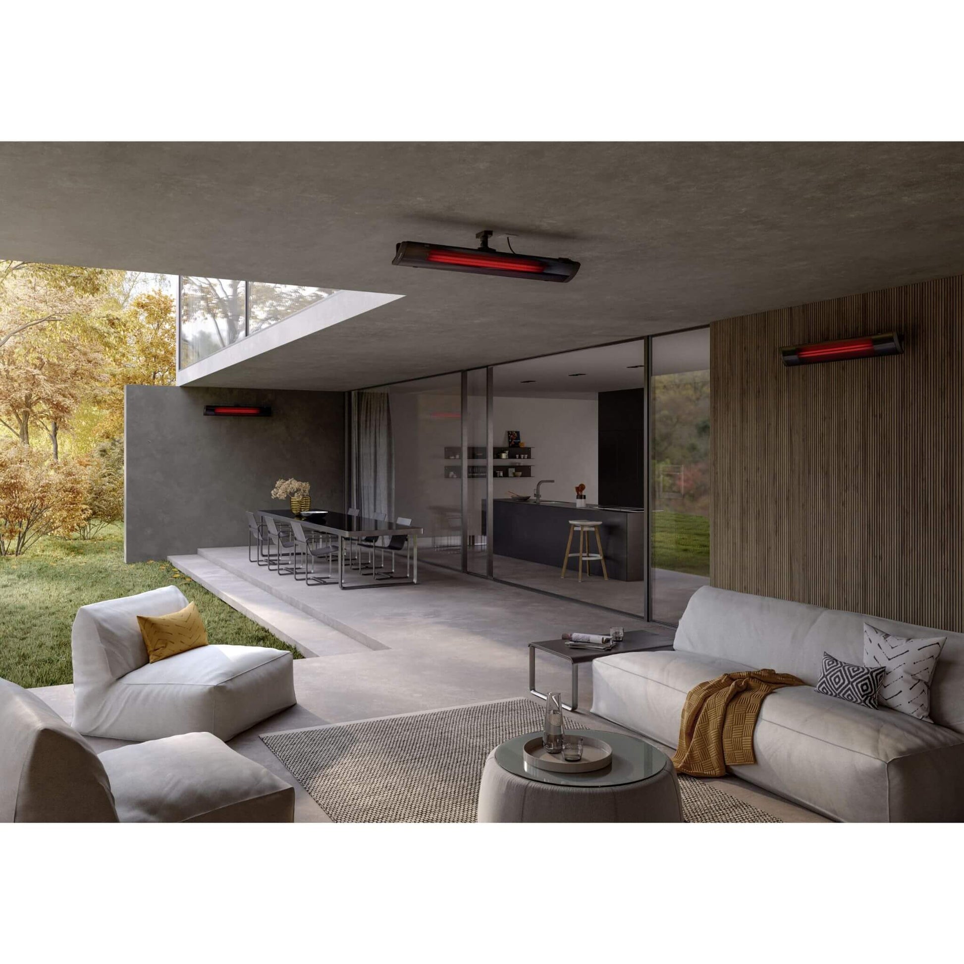 Heatscope Pure Ceramic Wall Mounted Infrared Outdoor Electric